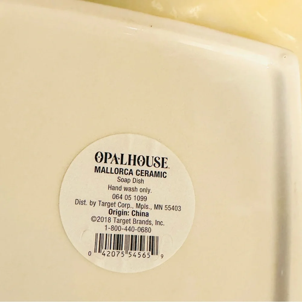 OPALHOUSE NWT Mallorca Ceramic Soap Dish Set of 2